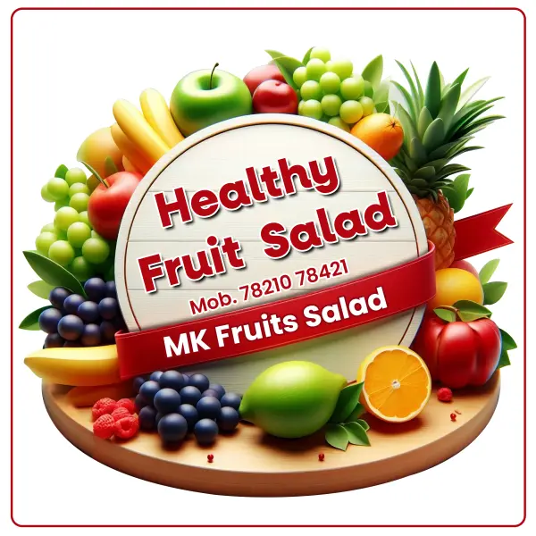 Fruit Salad Sticker for Glass Design Square Shape PSD File 2026