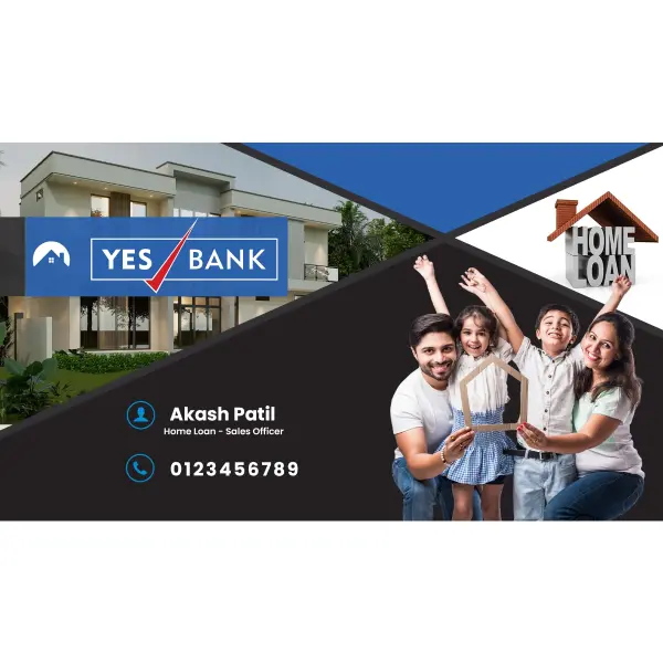 Bank Home Loan Visiting Card Design PSD File 2025