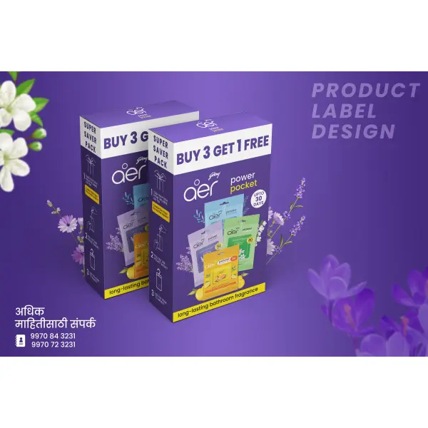 Box Packet Mockup 3D Photoshop PSD File – Editable Packaging Design Template