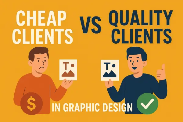 🎨 Cheap Clients vs Quality Clients in Graphic Design – Know the Difference