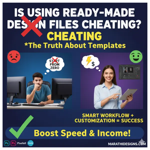 Ready-made Design Files वापरणं चुकीचं आहे का? Designers साठी खरी Reality in 2026
