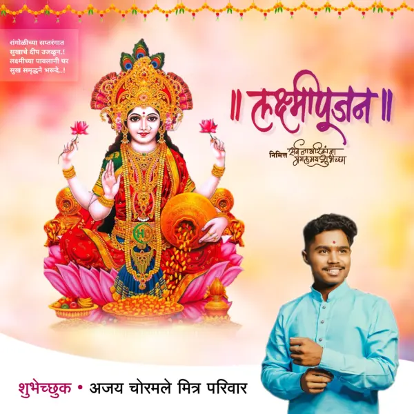 Lakshmi Pujan Diwali Design Marathi PLP File 2025