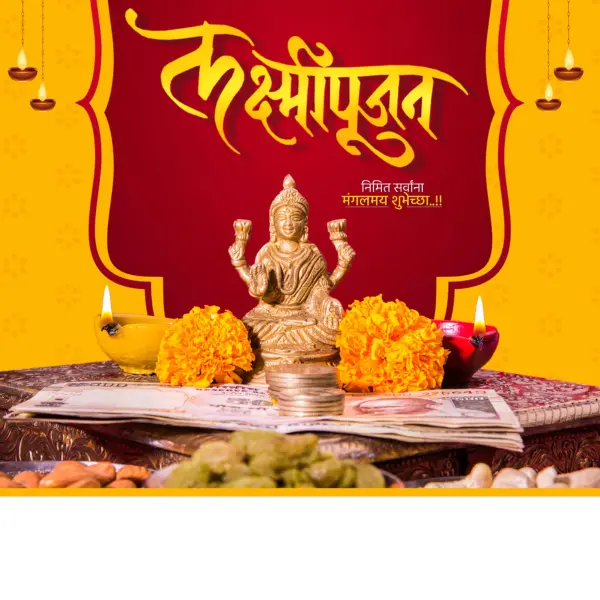 Laxmipujan Diwali Design Pixellab PLP File 2025